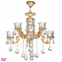 لوستر 8 شعله چشمه نور کد S3515/4GWT