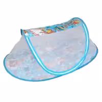 پشه بند کمپی 2 فنره مدل بهار ( آبی آسمانی )