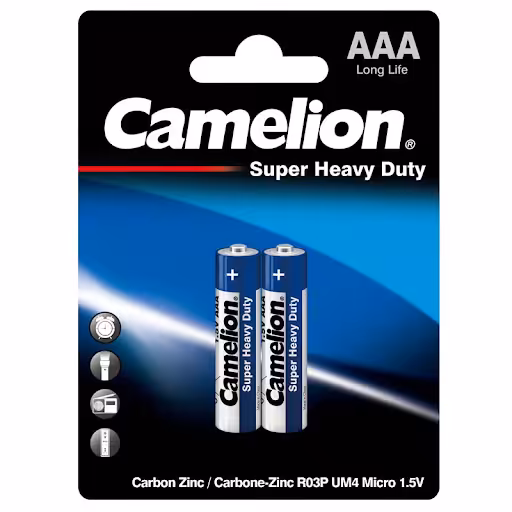 باتری نیم قلمی Camelion مدل AAA Super Heavy Duty