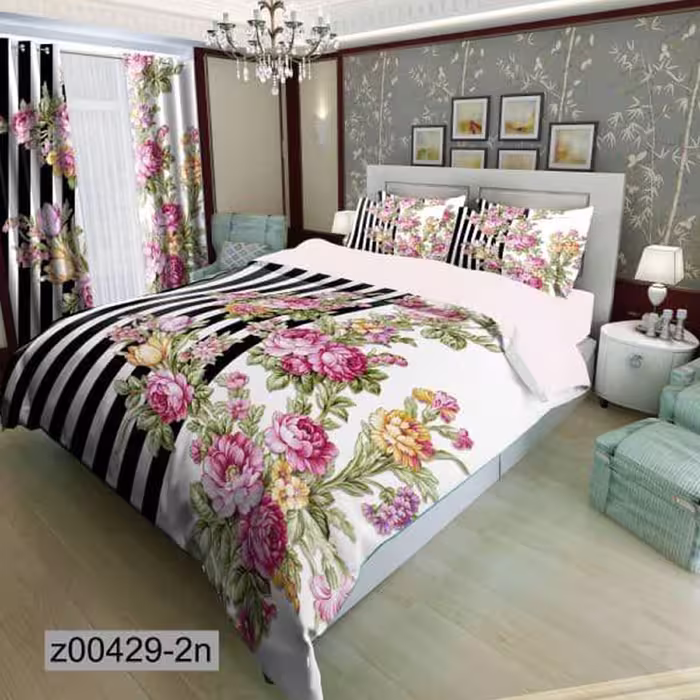 سرویس روتختی 2 نفره تنسل چاپی برندترک لند(Turk Land) z 429