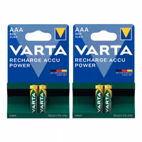 باتری نیم قلمی قابل شارژ وارتا مدل accus 800 مجموعه 4 عددی