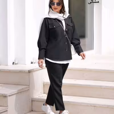 مانتو اسپرت زنانه پرشیا مدل ست مانتو شلوار شیک
