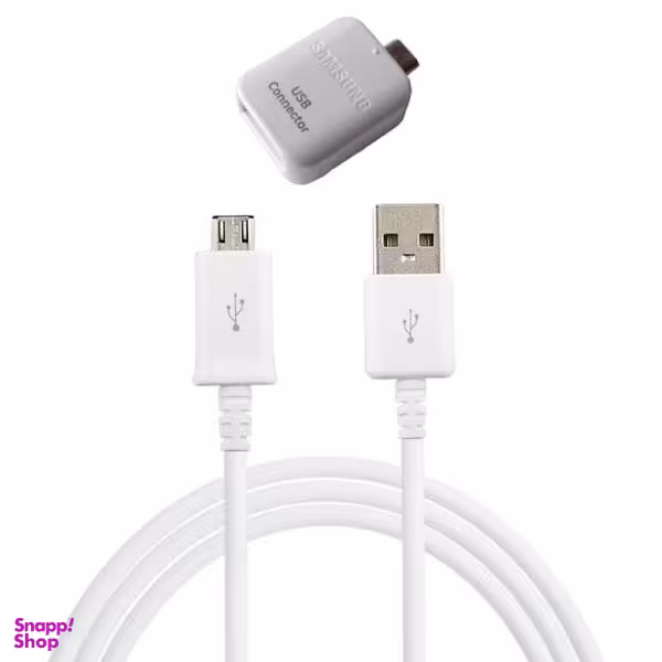 کابل تبدیل USB به microUSB مدل ECB-DU4EWE طول 1.5 متر به همراه مبدل OTG microUSB غیر اصل