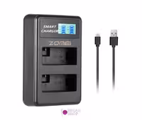 شارژر دوبل باتری Zomei LP-E8 مدل LCD USB Type C
