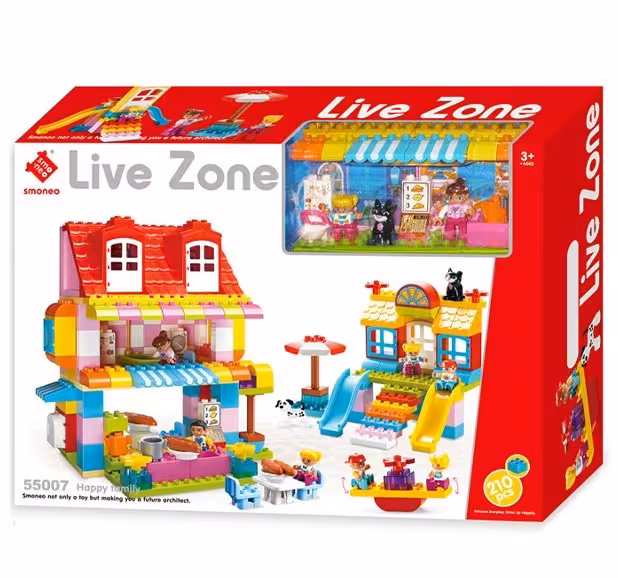 لگو دوپلو اسمونو 210 تکه مدل خانواده شاد smoneo کد 55007