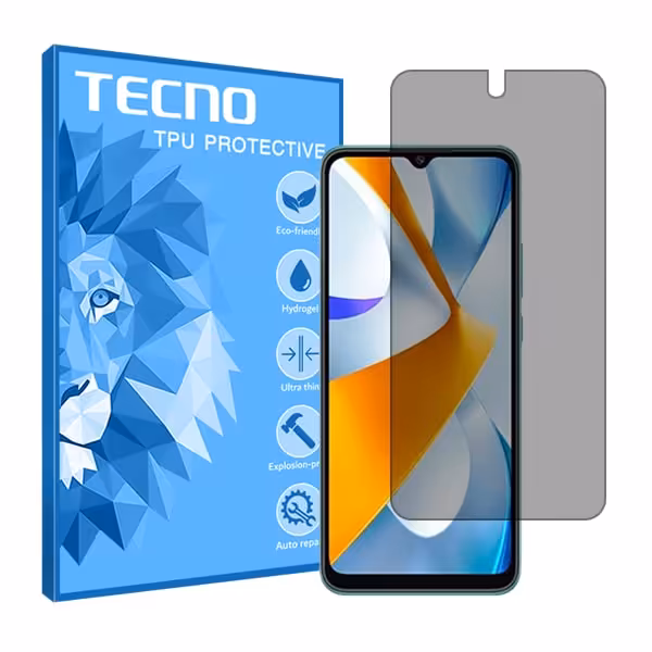 گلس شیائومی Poco C40 مدل هیدروژلی پرایوسی برند تکنو کد S