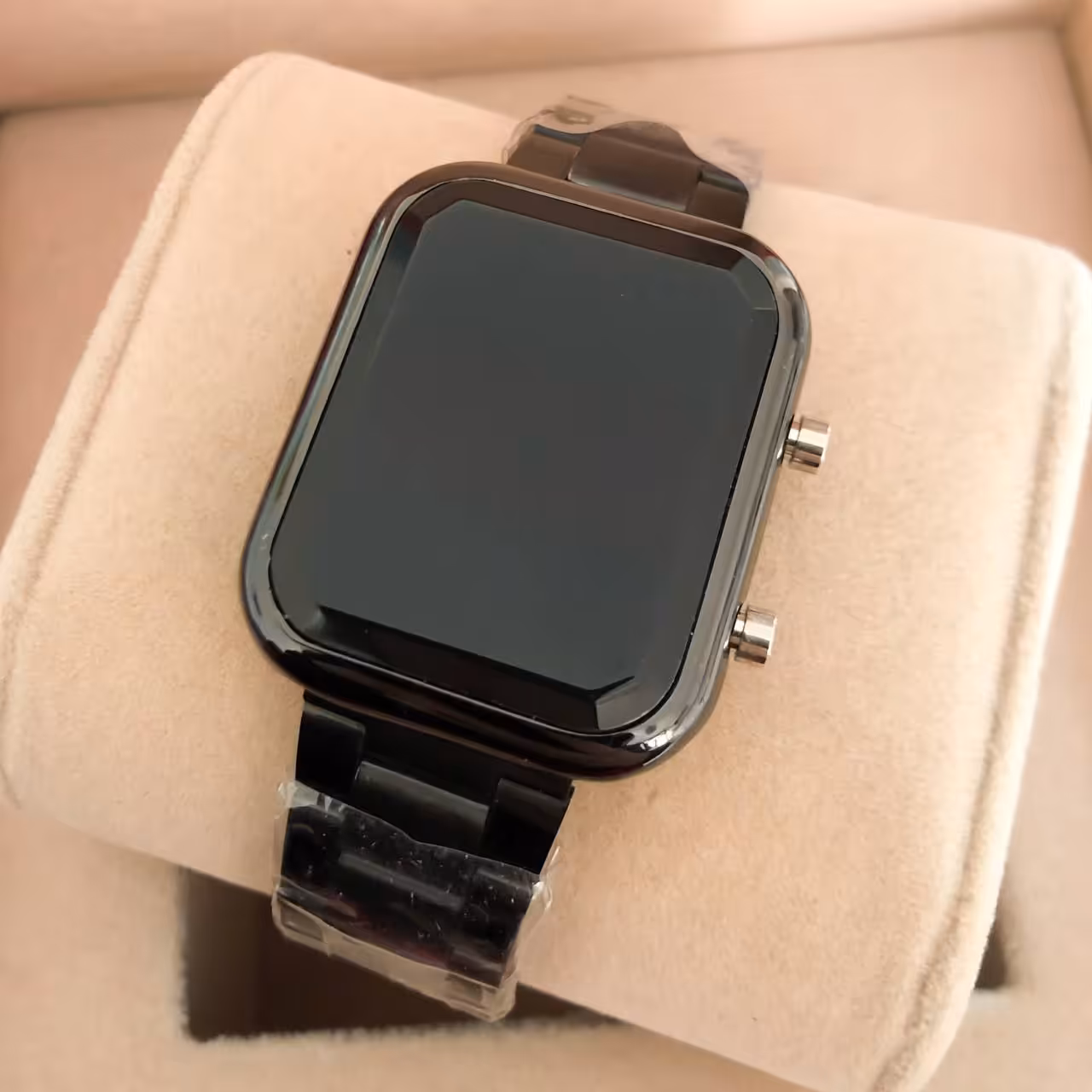 ساعت اسپرت ال ای دی دو کلیده بندمشکی دارای تقویم