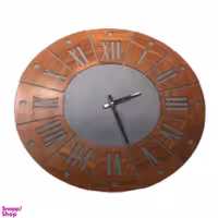 ساعت دیواری طرح کلاسیک مدل چوبی کد 8099