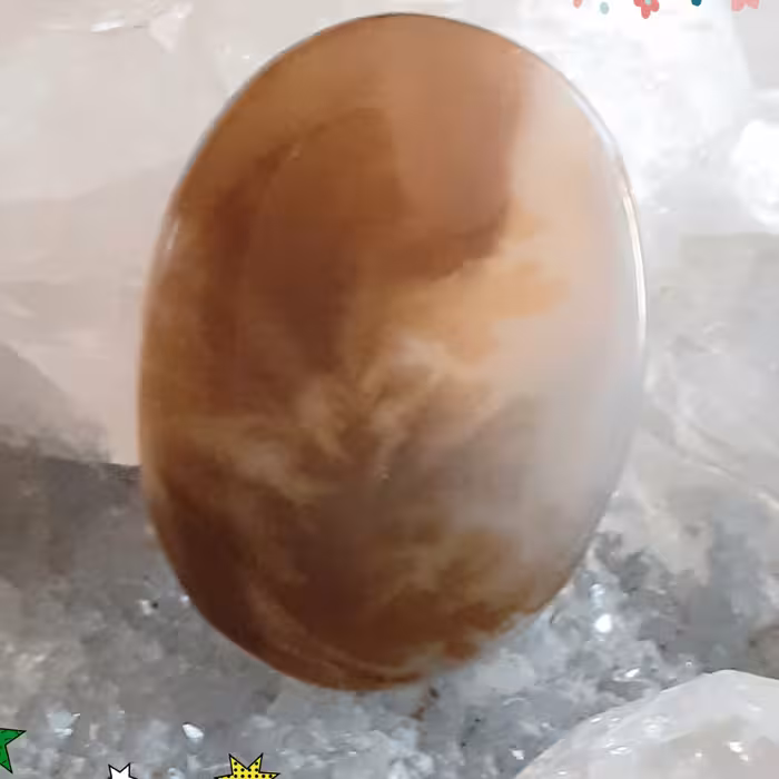 نگین سنگ  اصل عقیق شجر معدنی  طرح منظره زیبا 