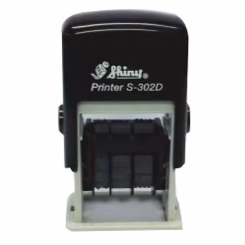 دستگاه مهر شاینی با دو جای مطلب مدل S-302-D تاریخ 3 میلیمتر