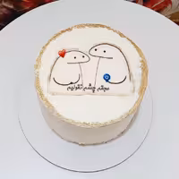 پنتو کیک میقولی به وزن 400 گرم  با فیلینگ موز و گردو(ارسال به محمدیه رایگان و به مهرگان واطراف پس کرایه می باشد)