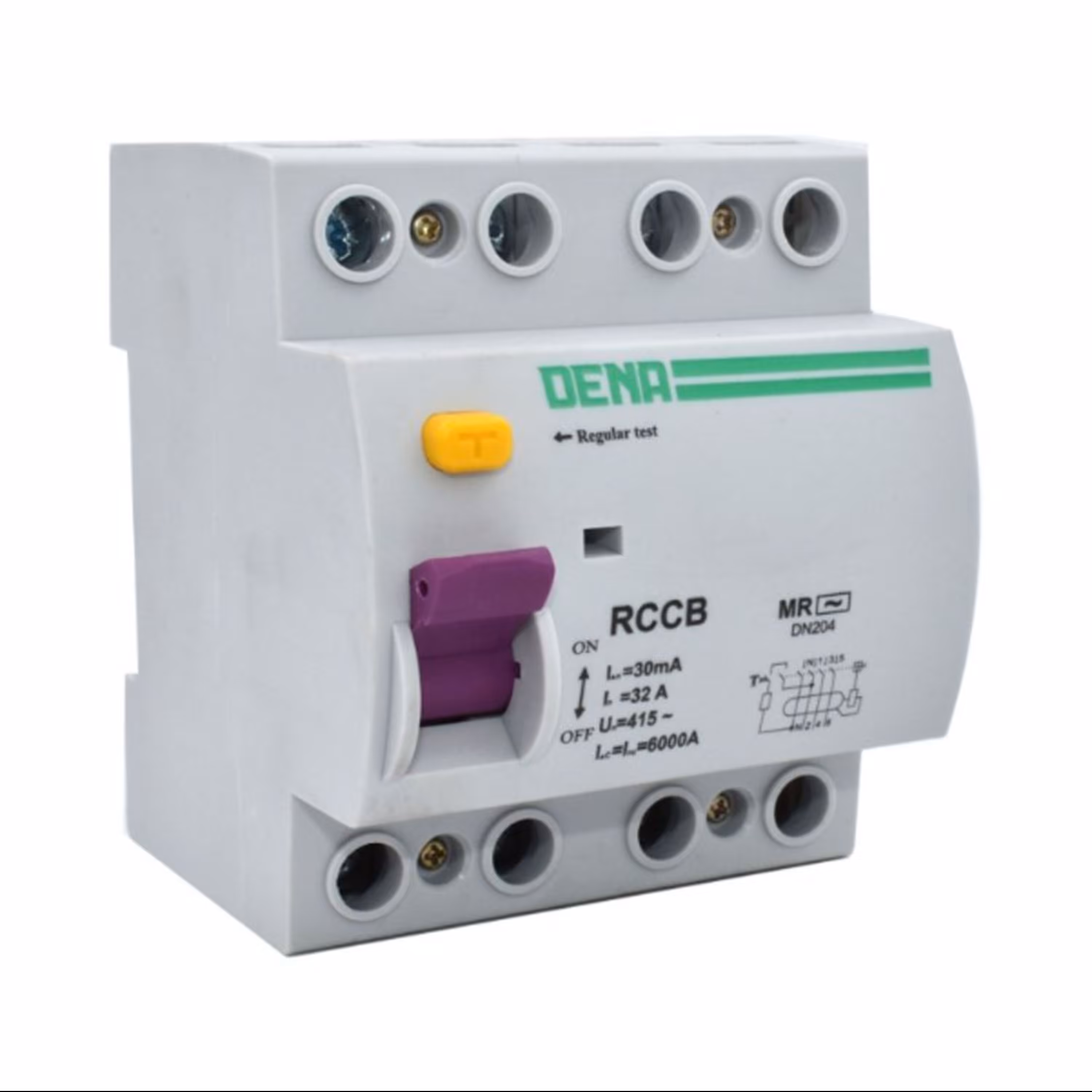 فیوز محافظ جان چهار پل 50 آمپر  دناالکتریک ایرانیان مدل RCCB50-4P-MR