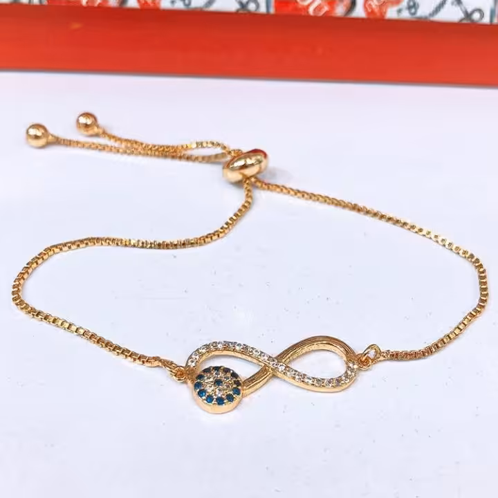 دستبند کراواتی طرح بی نهایت چشم نظر