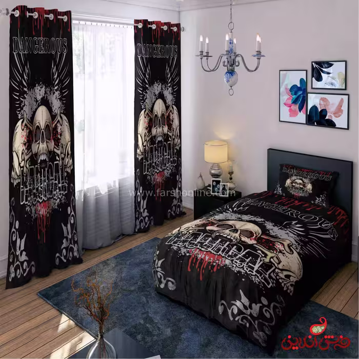 روتختی سه بعدی مدرن طرح جمجمه کد 140163
