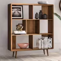 قفسه کتاب و دکوری ام دی اف کد B14 (مستقیم از تولیدکننده) ارسال با باربری