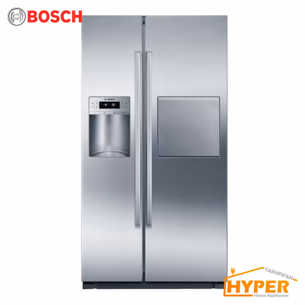 یخچال فریزر ساید بای ساید بوش KAD80A404 استیل