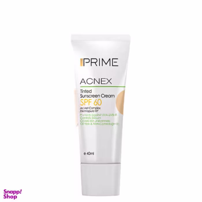 کرم ضدآفتاب رنگی پریم (Prime) با SPF60 حجم 40 میلی لیتر