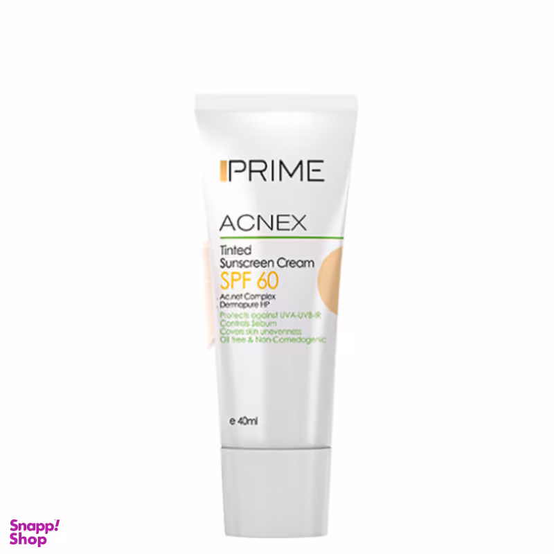 کرم ضدآفتاب رنگی پریم (Prime) با SPF60 حجم 40 میلی لیتر