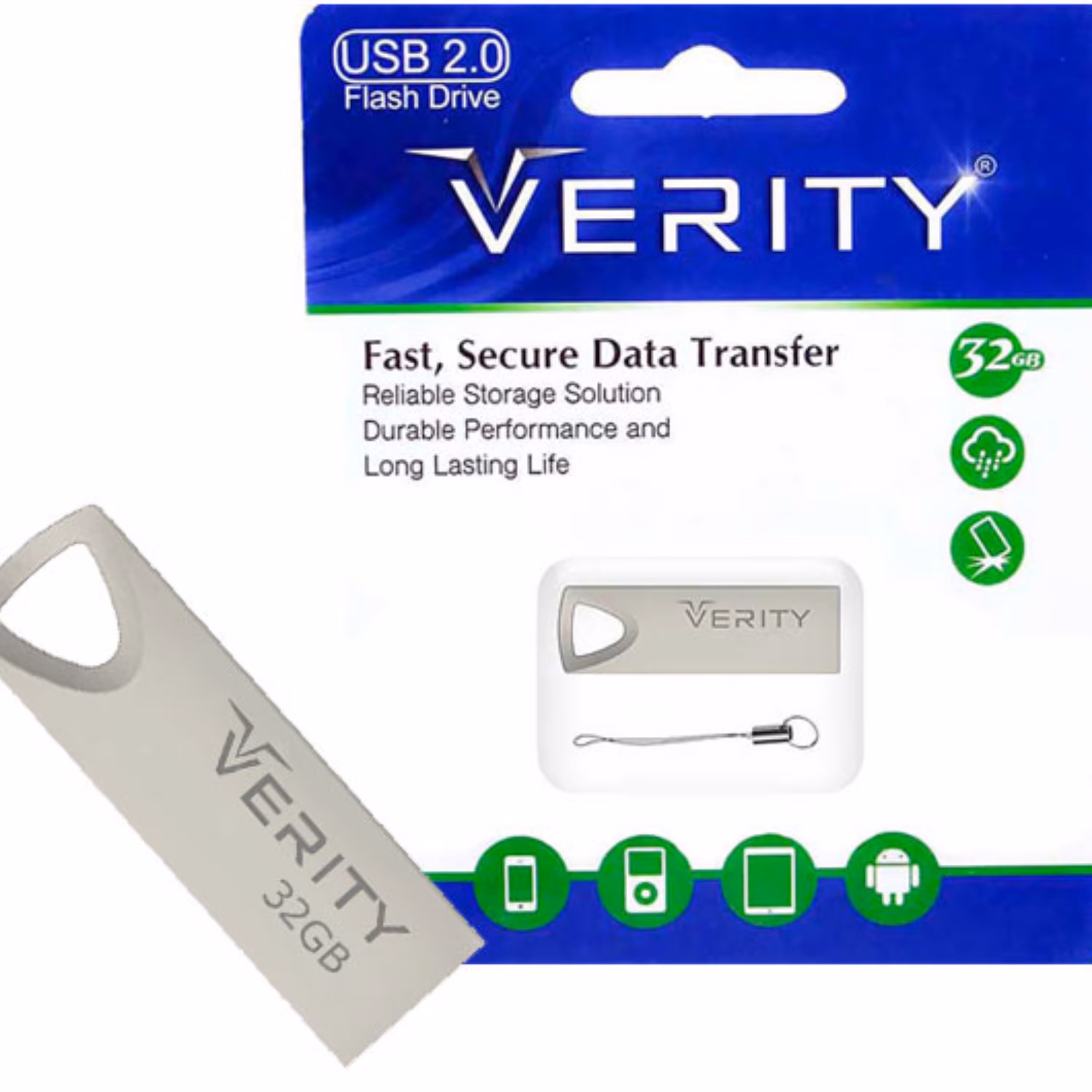 فلش 32GB Verity V809 با گارانتی مادام العمر