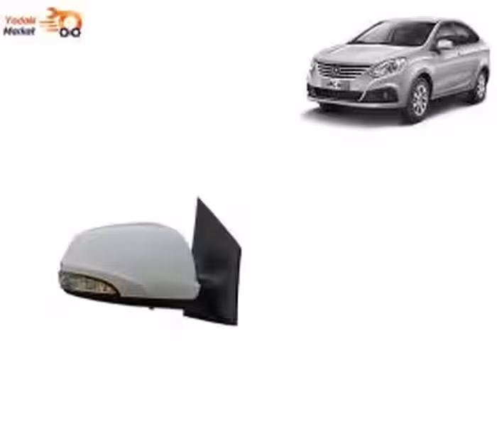 قاب آینه بغل خام سمت راست جک J4 وارداتی