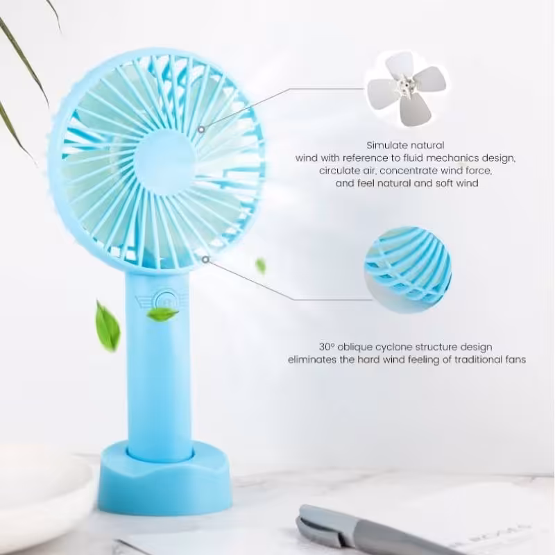 پنکه شارژی رومیزی قابل حمل (portable USB chargeable fan)
