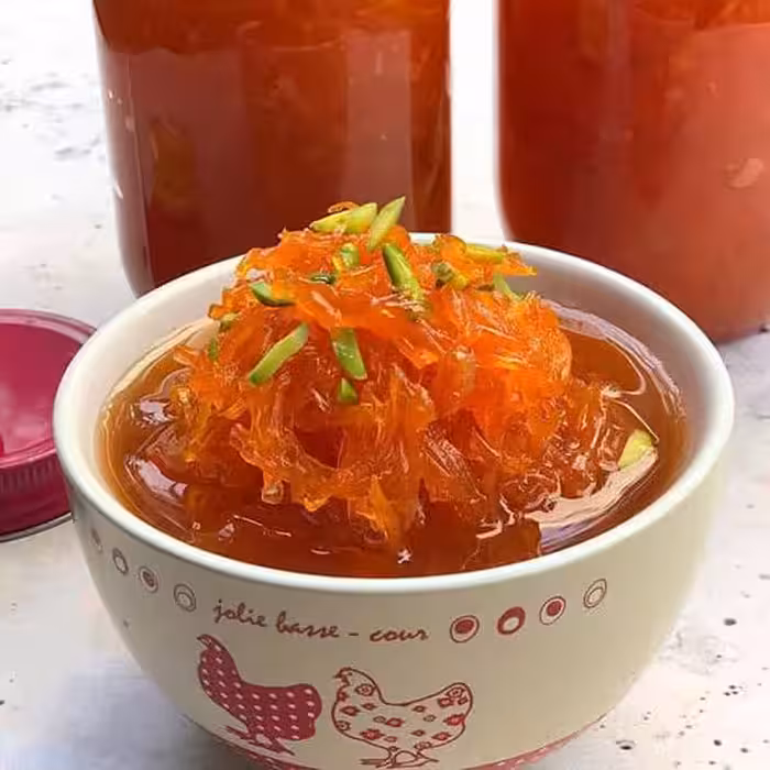 مرباهویج خانگی درجه یک  300 گرمی  سالم وبهداشتی با مواداولیه باکیفیت