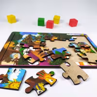 پازل چوبی 20 تکه میشا و ماشا