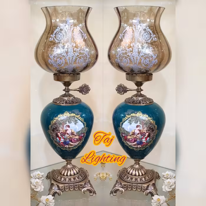 چراغ رومیزی طرح «لیلی و مجنون»