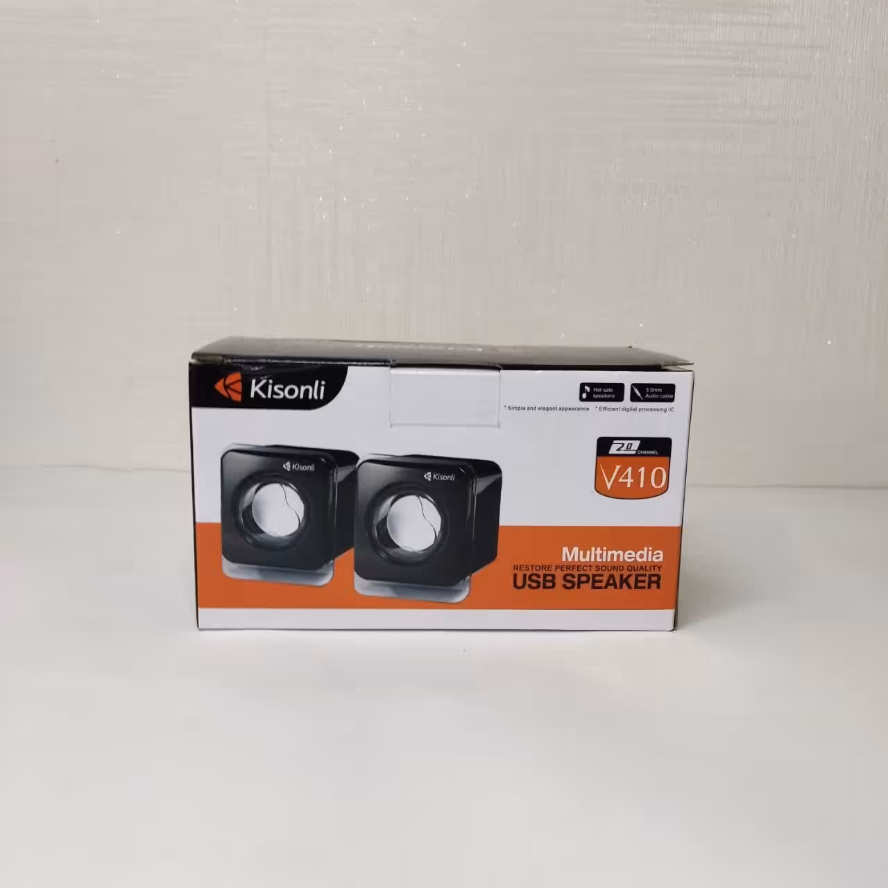 اسپیکر دسکتاپ (مناسب لپتاپ و pc) کیسونلی V410 دوتایی