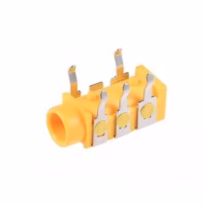 مجموعه 24 عددی جک هدفون 3.5mm استریو زرد 5 پین PJ-313