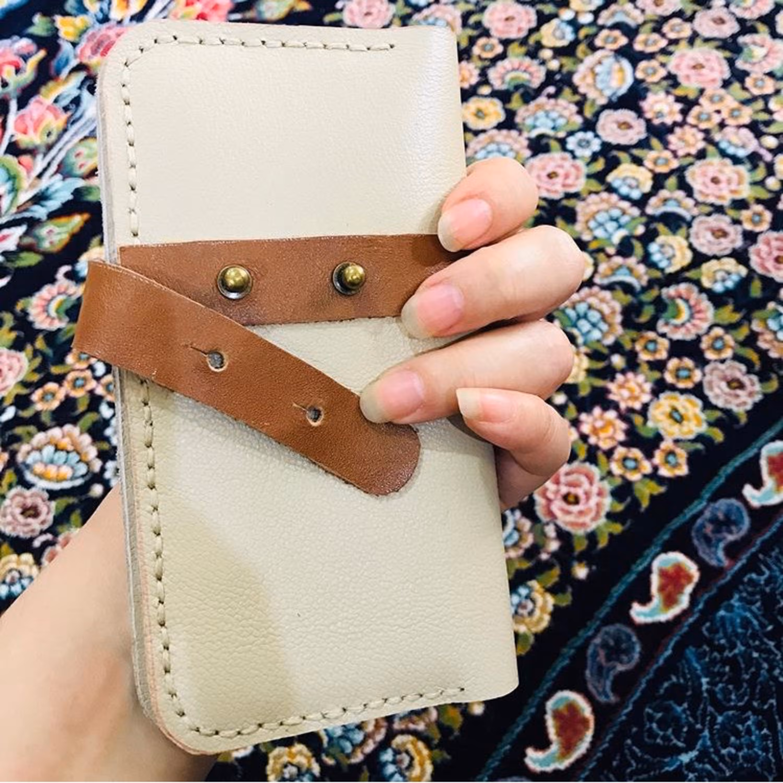 کیف موبایل، کارت و پول چرم طبیعی