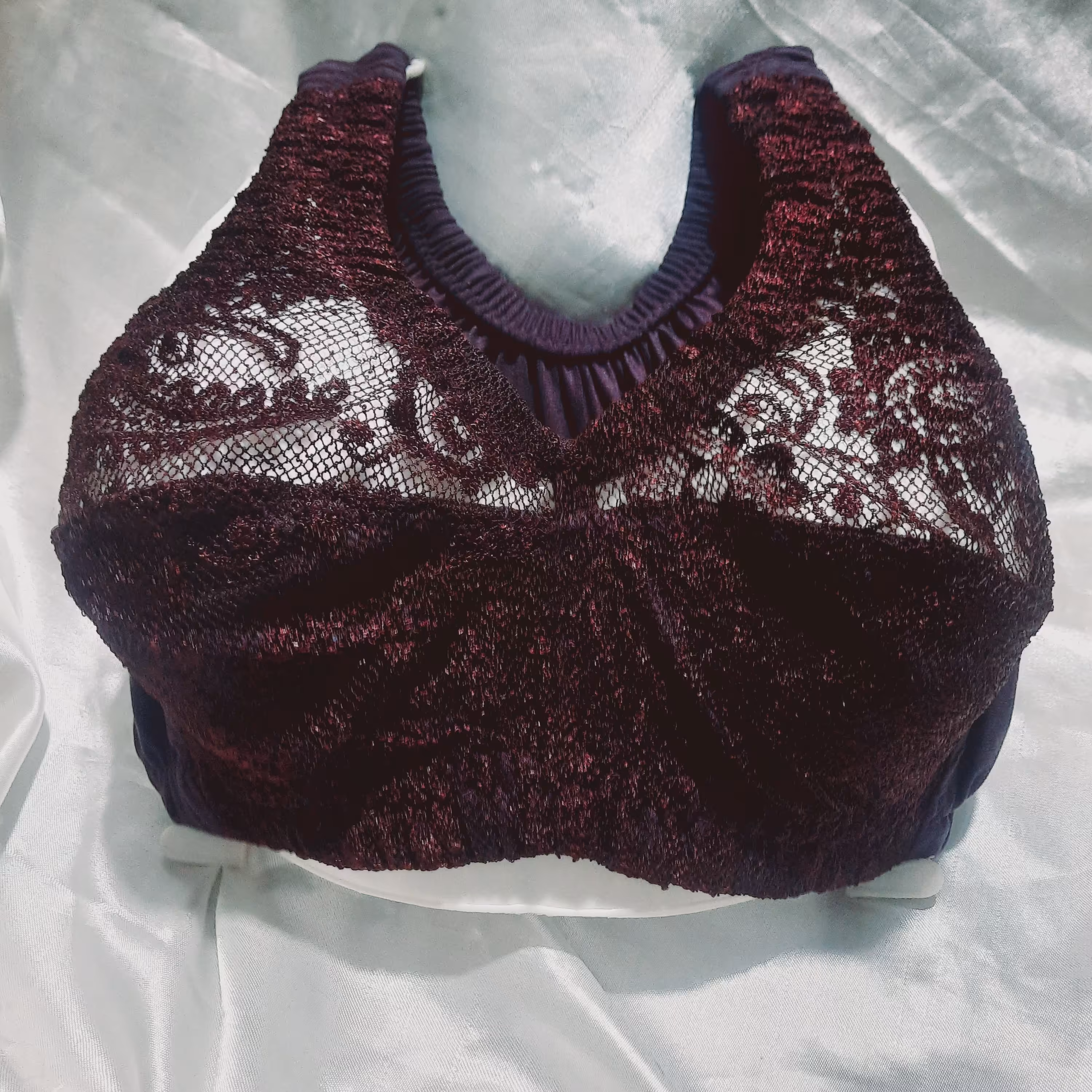 سوتین نخی بادمجونی