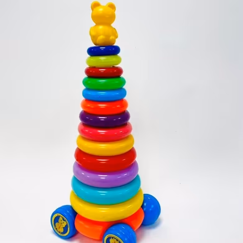 بازی حلقه هوش خرسی چرخدار بزرگ