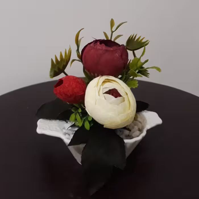 گل و گلدان پیونی مینیاتوری
