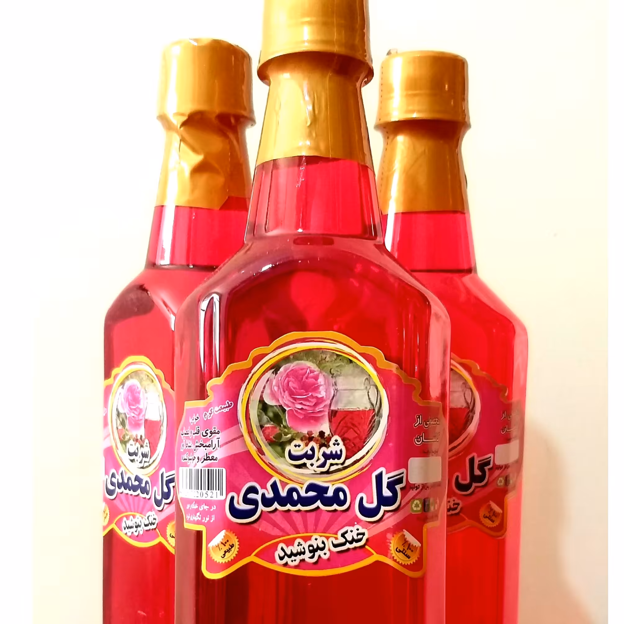 شربت گل محمدی (یک لیتری)