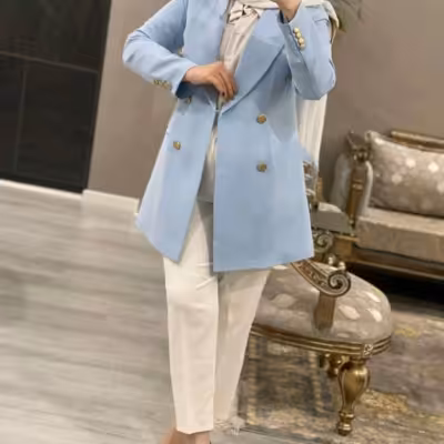 مانتو کتی زنانه کرپ مازراتی مدل خاتون رنگ‌بژ منظورنباتی است