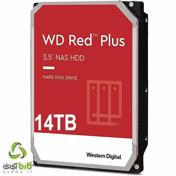 هارد اینترنال وسترن دیجیتال مدل Red Plus 14TB - فروشگاه کارما آی‌تی