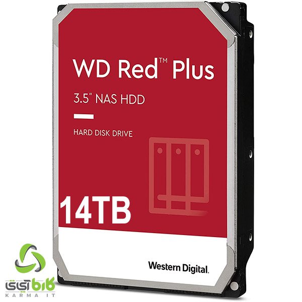 هارد اینترنال وسترن دیجیتال مدل Red Plus 14TB - فروشگاه کارما آیتی