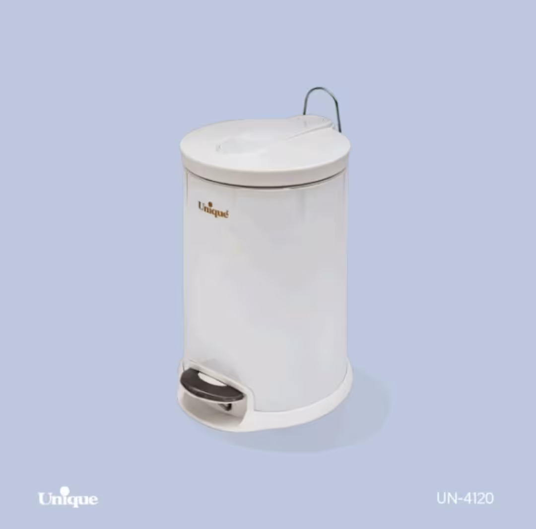 سطل زباله 16 لیتر سفید یونیک کد un-4130