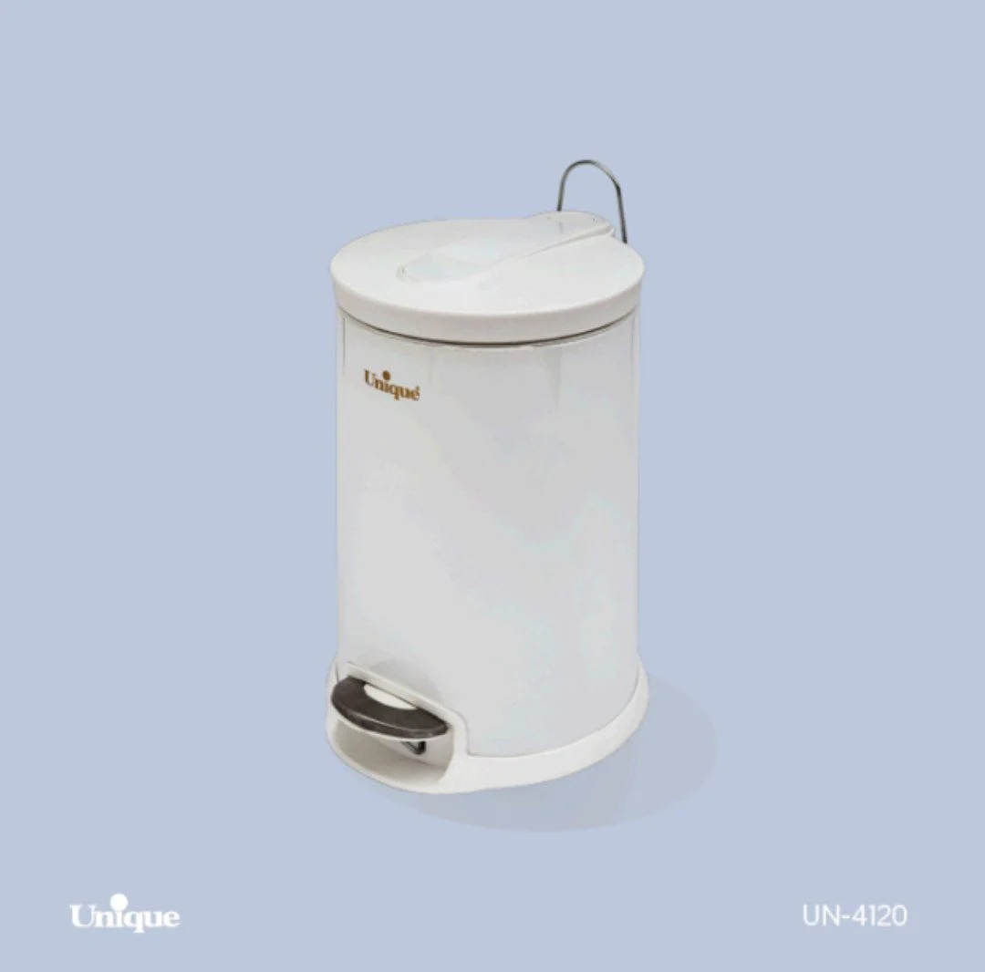 سطل زباله 16 لیتر سفید یونیک کد un-4130