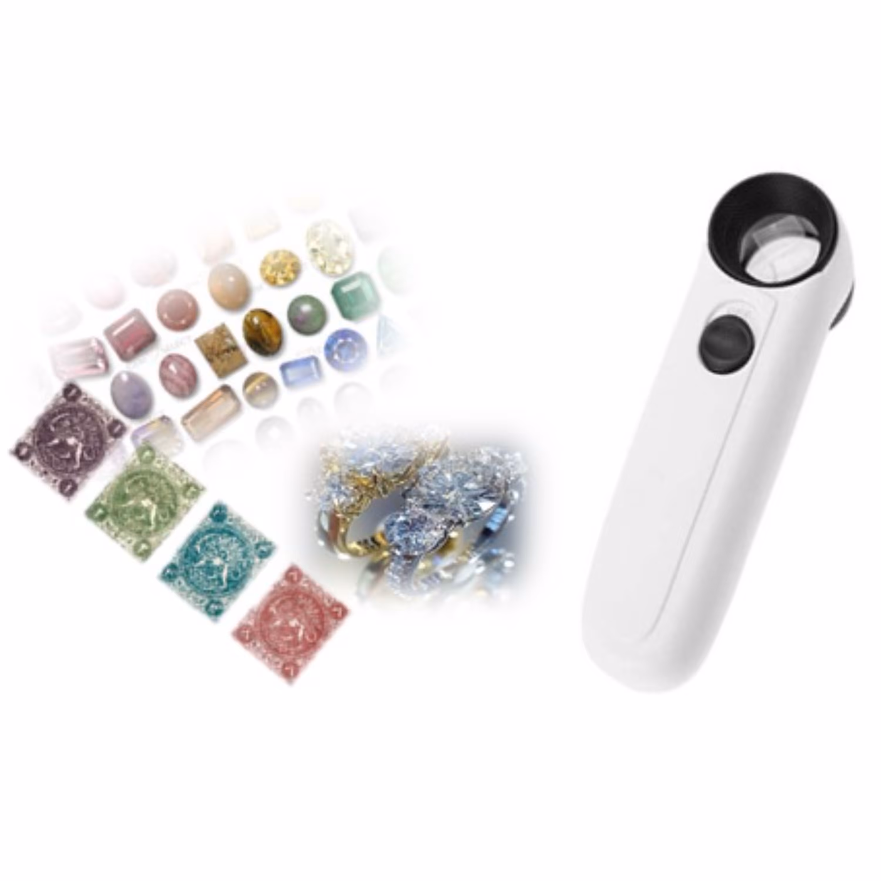 ذره بین 40x مخصوص جواهر شناسی - تمبر شناسی - بررسی تجهیزات الکترونیکی