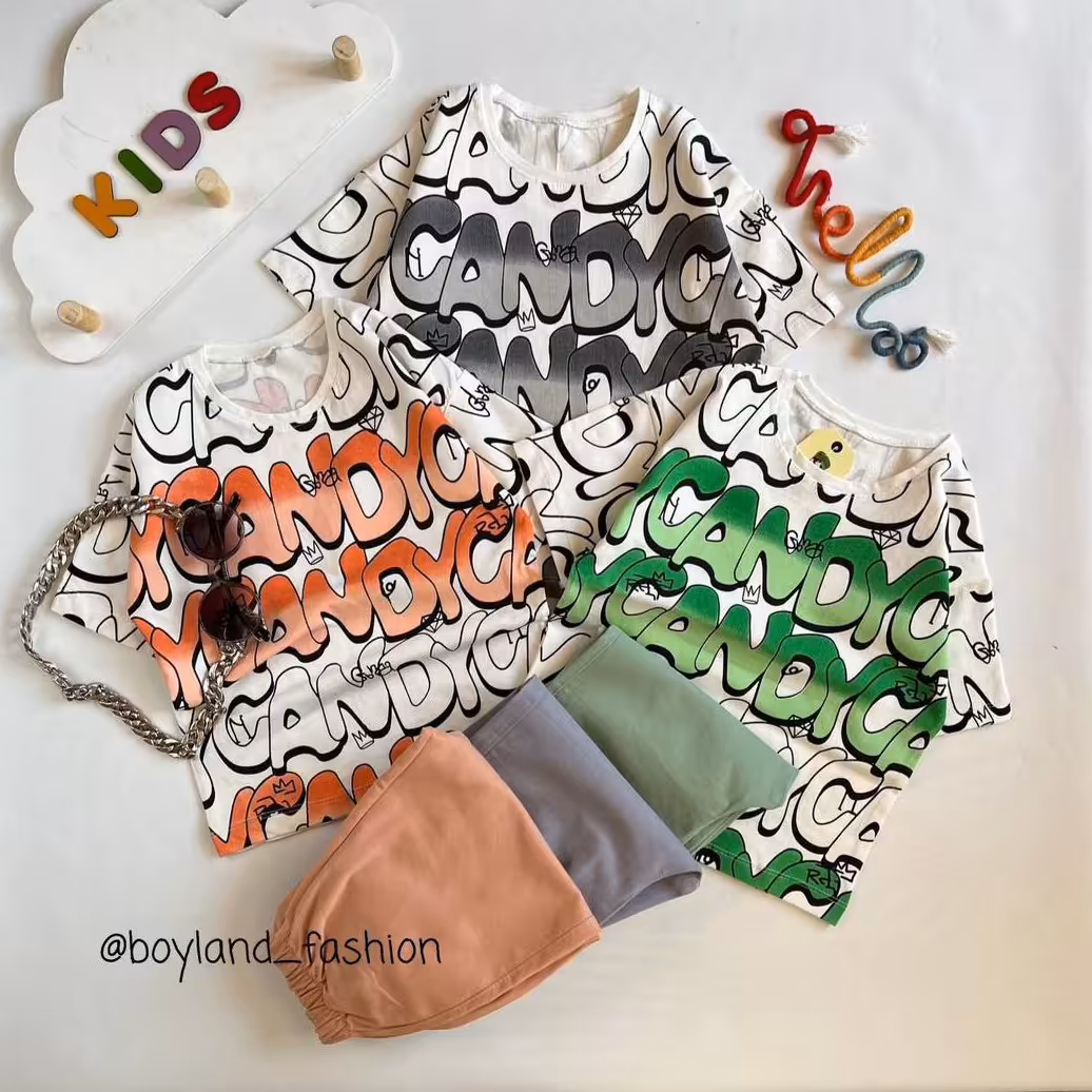 بلوز وشلوارک اسپرت کیفیت عالی دارای رنکبندی سایز45و60