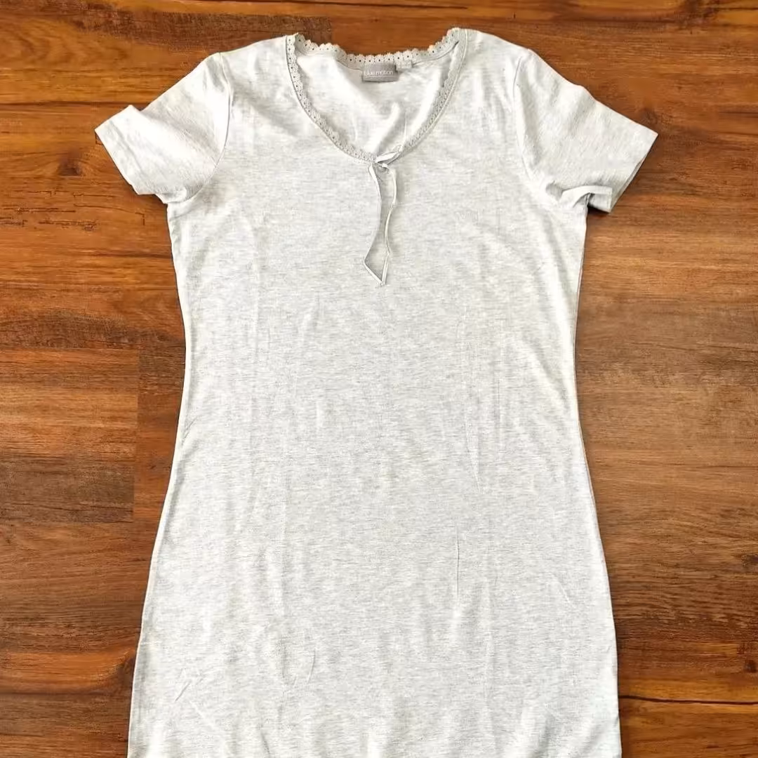 پیرهن راحتی طوسی نخ پنبه سایز 36-38 برند اسمارا