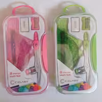 ست پرگار پلاستیکی سی کلاس مدادی 8 پارچه