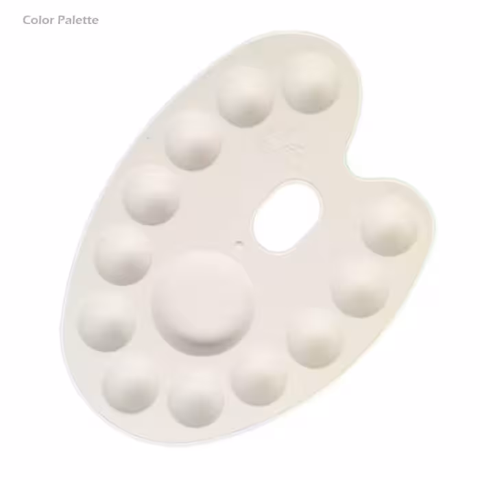 پالت تخم مرغی پلاستیکی وسیله‌ای مناسب برای رقیق کردن و میکس کردن رنگ‌ها