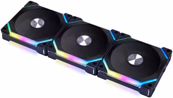فن پردازنده لیان لی مدل UNI Fan SL V2 RGB Triple Pack Black