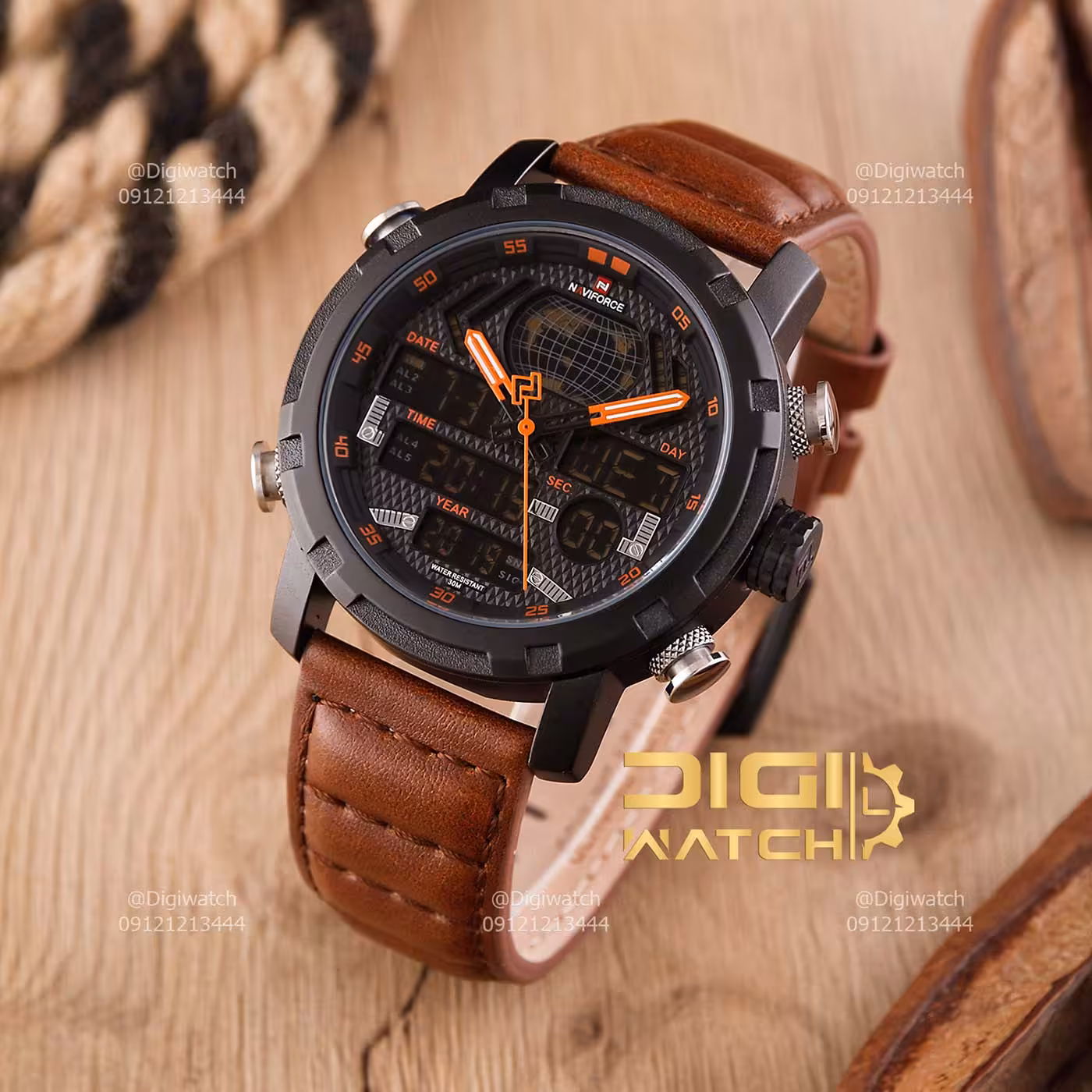 ساعت اورجینال مردانه نیوی‌فورس مدل Naviforce NF9160 B/O/L