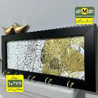 جاکلیدی دیواری گل طلایی با مرغ آمین (پس کرایه)