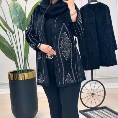 مانتو مجلسی مخمل مدل مانتو عیدانه مدل روژان