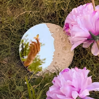 آینه ماه  شنی 13 سانت 